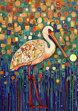 Spoonbill Painting