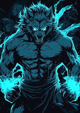 Ferocious Blue Wolf