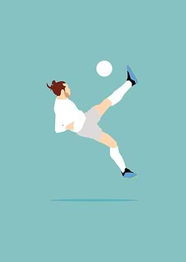 Overhead Kick Of Welsh Soccer Player