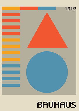 Bauhaus Geometric Art Print 1919