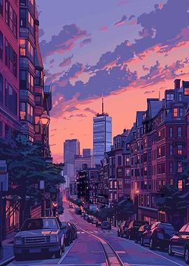 Cityscape Sunset