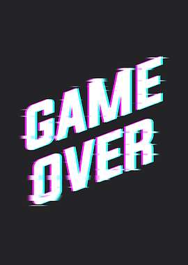 Game Over Glitch Art