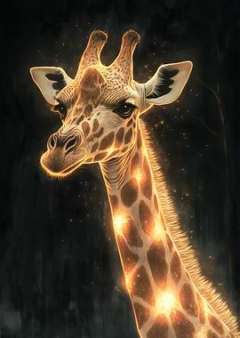 Glowing Giraffe Animal