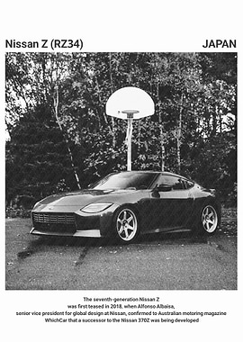Nissan Z (RZ34) Black and White