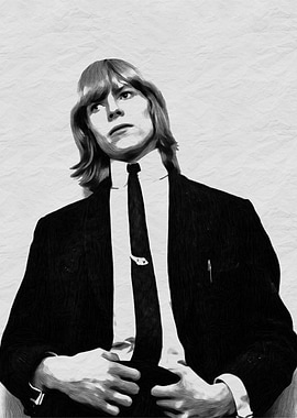 David Bowie Portrait' Poster, picture, metal print, paint by