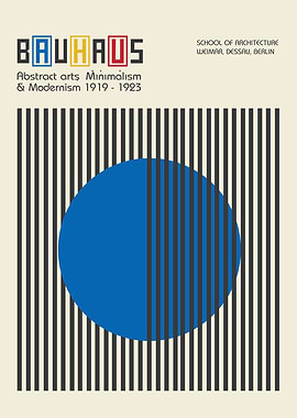 Bauhaus Minimalist Art Print