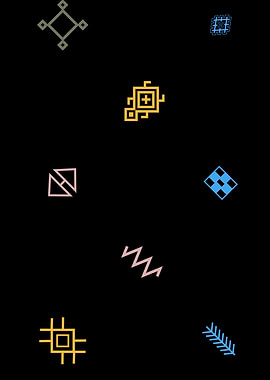 Geometric Berber Abstract Pattern