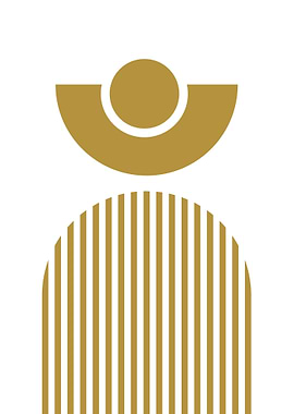 Gold Geometric Art Print