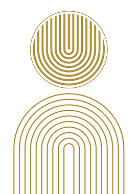 Golden Geometric Art