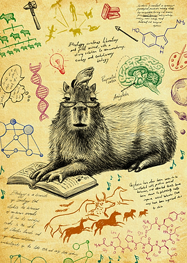 Capybara Studying Ethology