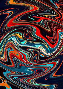 Beautiful Abstract Mixed Color Marble