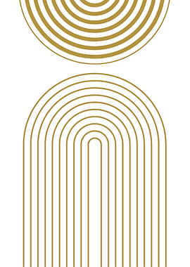 Golden Geometric Art