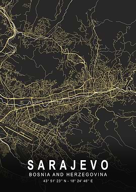 Sarajevo Silver City Map