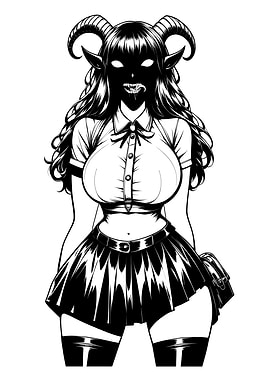 Demonic Babe - Gothic Succubus Schoolgirl (E)
