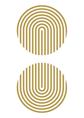 Golden Abstract Circles