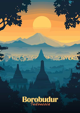 Borobudur Temple Sunset