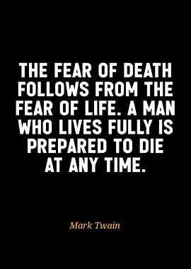 Mark Twain Quote on Life and Death