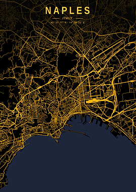Naples Golden City Map