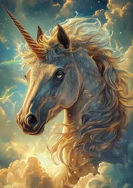 Magical Unicorn Portrait