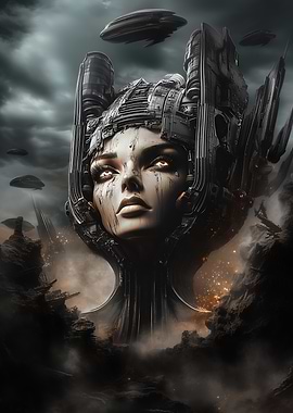 Futuristic Goddess of the Universe