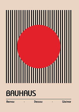 Bauhaus Geometric Art Print