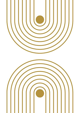 Golden Arches Abstract Art