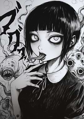 Creepy Anime Girl
