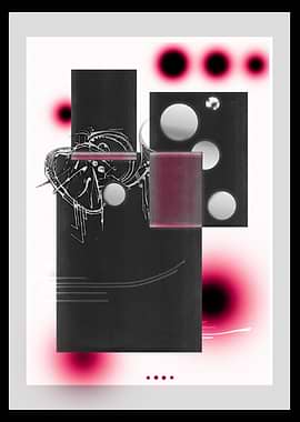 Pink Glow - Abstract Geometric