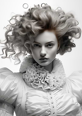 Queen with Ruffled Collar