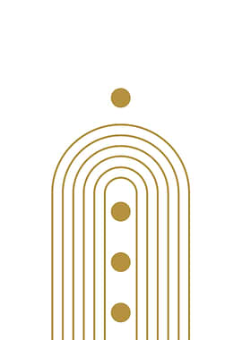 Golden Arches Abstract Art