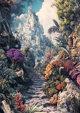 Stone Path to Mountaintop