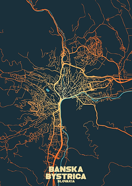 Banská Bystrica City Map