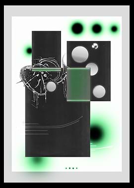 Tangerine - Monochrome Balance with Green Glow