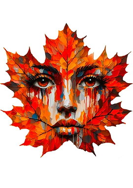 Autumn Leaf Portrait