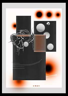 Tangerine - Orange Pulse in Monochrome