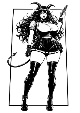 Gothic Succubus Schoolgirl (F)
