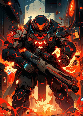 Cyberpunk Mech Warrior