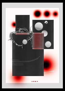 Red Passion - Abstract Red and Black