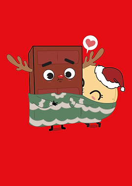 Christmas Pajama Holiday Cheer with Choco And Pancake