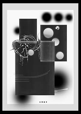 Tangerine - Abstract Black and White