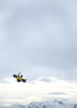 Snowboarder in Mid-Air