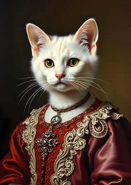 Cat in Royal Attire
