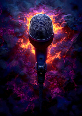 Microphone in Flames