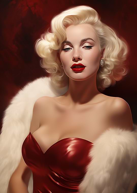 Glamour Portrait of Marilyn Monroe