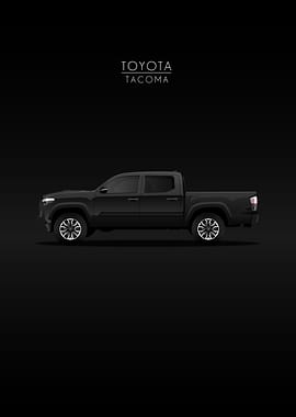 Black Toyota Tacoma Pickup Truck