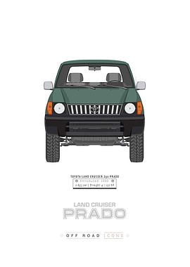 Land Cruiser Prado gray-green