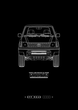 Land Cruiser J90 Prado dark