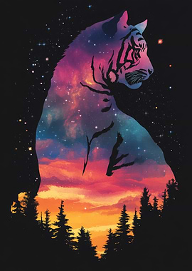 Tiger Galaxy Sunset