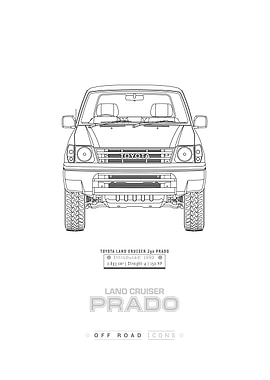 Land Cruiser Prado Clean Blueprint