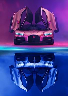 Bugatti La Voiture Noire Reflection